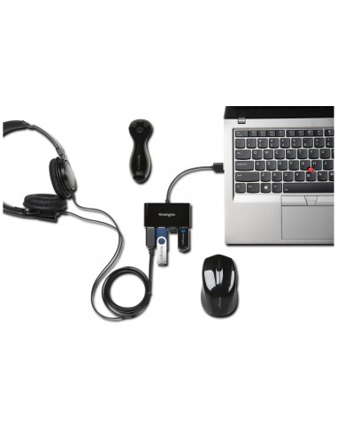 Kensington Hub USB 2.0 de 4 puertos