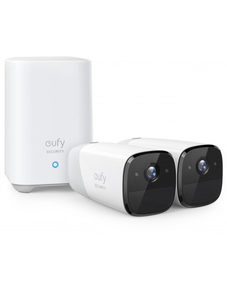Eufy Camaras de Vigilancia eufyCam 2 Pro, 2K Cámara IP Exterior, 365 días de batería, Compatible con HomeKit, protección IP67,