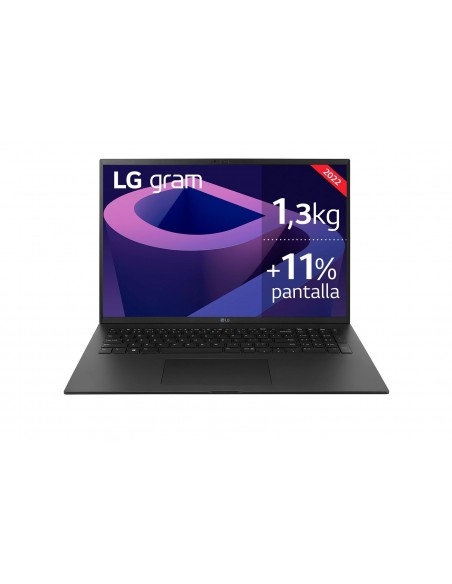 LG 17Z90Q-E.AD75B ordenador portatil Portátil 43,2 cm (17") Intel® Core™ i7 i7-1260P 32 GB LPDDR5x-SDRAM 512 GB SSD NVIDIA