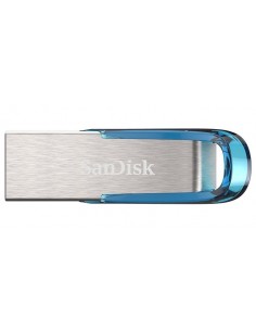 SanDisk Ultra Flair unidad flash USB 128 GB USB tipo A 3.2 Gen 1 (3.1 Gen 1) Azul, Plata