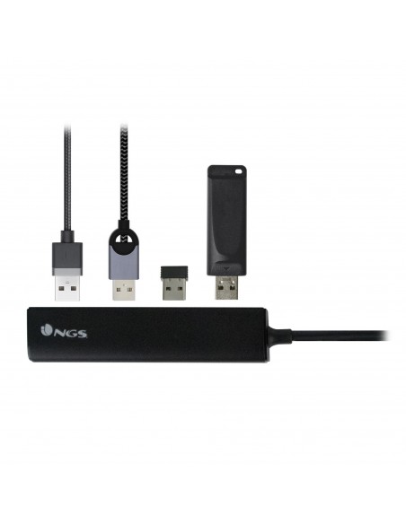 NGS WONDERHUB4 USB 2.0 Type-C 480 Mbit s Negro