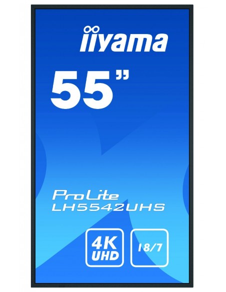 iiyama LH5542UHS-B3 pantalla de señalización Pantalla plana para señalización digital 138,7 cm (54.6") IPS 500 cd   m² 4K Ultra