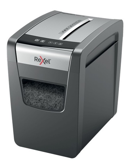 Rexel Momentum X410-SL triturador de papel Corte cruzado Negro, Gris