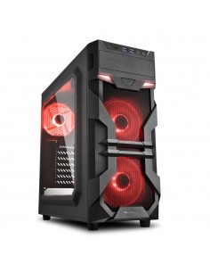 Sharkoon VG7-W Red Midi Tower Negro