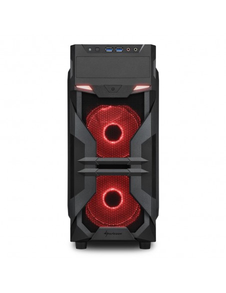 Sharkoon VG7-W Red Midi Tower Negro