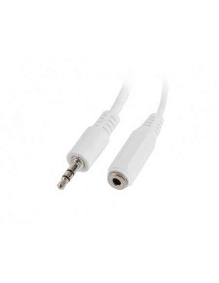 Lanberg AD-0024-W cable de audio 0,1 m 3,5mm 2 x 3.5mm Blanco