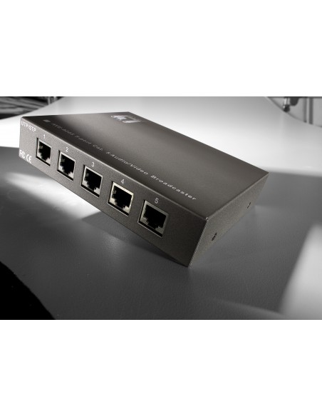 LevelOne AVE-9205 extensor audio video Transmisor y receptor de señales AV Negro