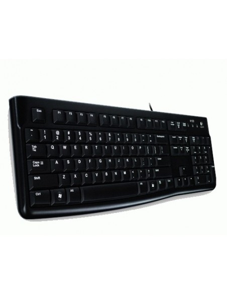 Logitech K120 Corded Keyboard teclado USB QWERTY Nórdico Negro