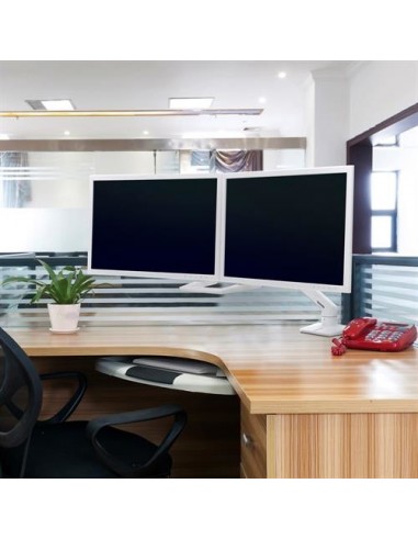 Ergotron HX Series 45-476-216 soporte para monitor 81,3 cm (32") Blanco Escritorio