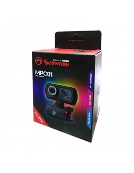 Scorpion MA-MPC01 cámara web 5 MP 1920 x 1080 Pixeles USB Negro