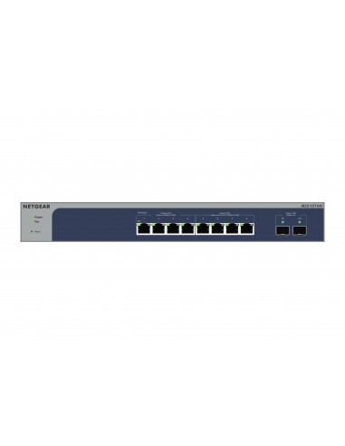 NETGEAR 8-Port Multi-Gigabit 10G Ethernet Smart Switch with 2 SFP+ Ports (MS510TXM) Gestionado L2+ 10G Ethernet