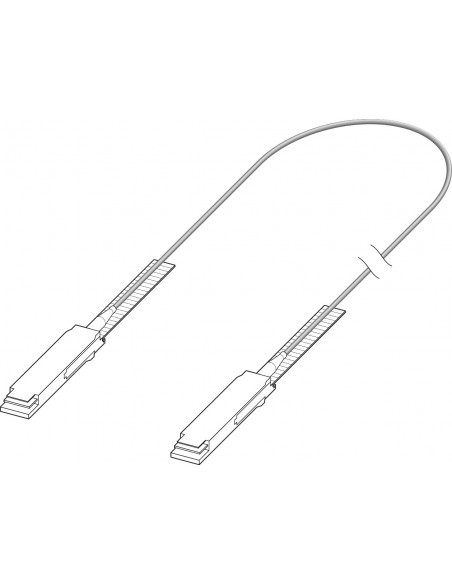 Extreme networks 100 Gb, QSFP28-QSFP28 20m cable infiniBanc Negro