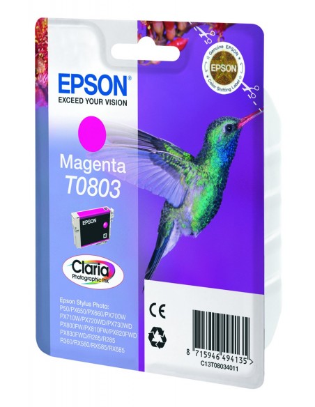 Epson Hummingbird Cartucho T0803 magenta