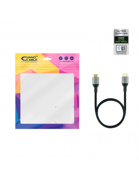 Nanocable Cable HDMI 2.1 Certificado ULTRA HIGH SPEED A M-A M, Negro, 2 m Nanocable Cable HDMI 2.1 Certificado ULTRA HIGH SPEED A M-A M, Negro, 2 m