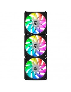 NOX EASY LINK Carcasa del ordenador Refrigerador de aire 12 cm Negro 3 pieza(s)