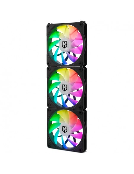 NOX EASY LINK Carcasa del ordenador Refrigerador de aire 12 cm Negro 3 pieza(s)