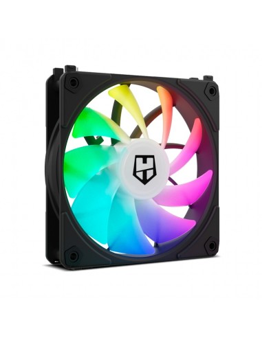 NOX EASY LINK Carcasa del ordenador Refrigerador de aire 12 cm Negro 3 pieza(s)