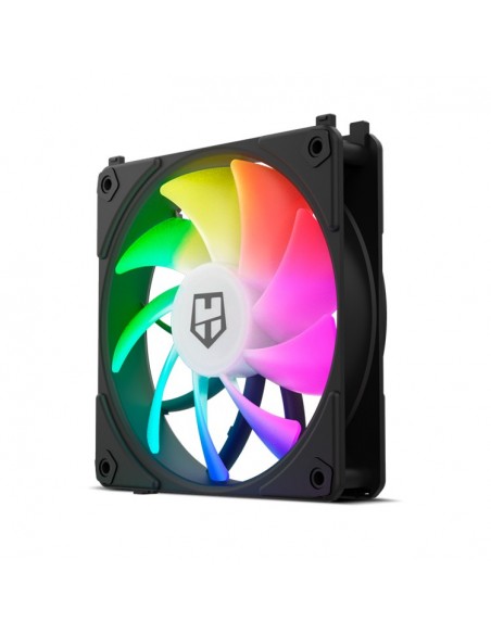 NOX EASY LINK Carcasa del ordenador Refrigerador de aire 12 cm Negro 3 pieza(s)