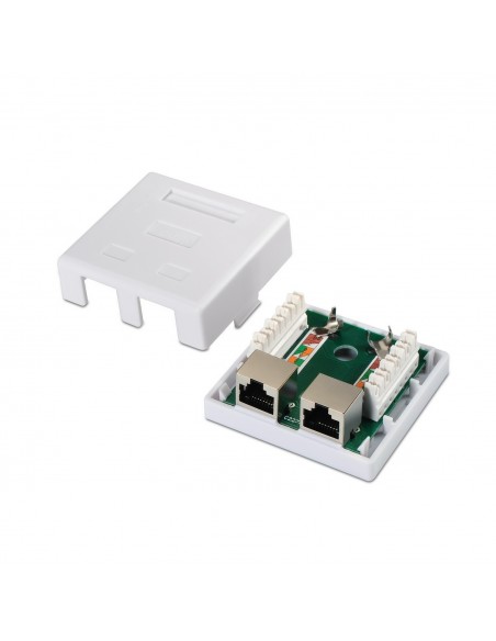 AISENS A139-0304 caja de conexiones de red Cat6 Blanco