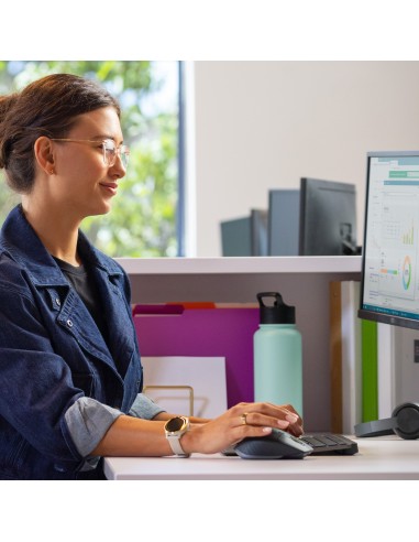 Logitech MX Keys combo for Business Gen 2 teclado Ratón incluido RF Wireless + Bluetooth QWERTY Internacional de EE.UU. Grafito