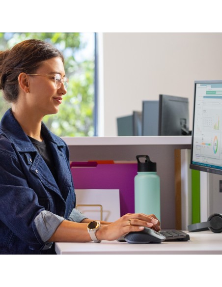 Logitech MX Keys combo for Business Gen 2 teclado Ratón incluido RF Wireless + Bluetooth QWERTY Internacional de EE.UU. Grafito