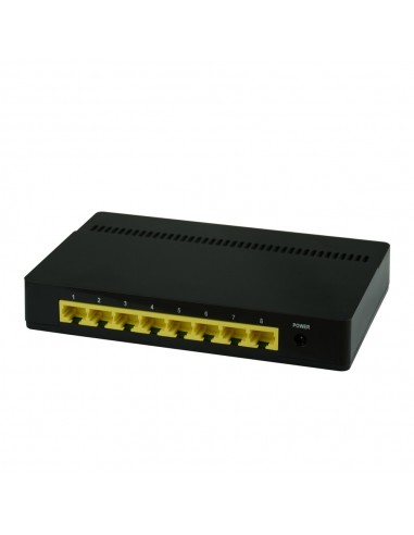 Kasda KS108 switch No administrado Fast Ethernet (10 100) Negro