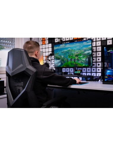 The G-Lab KS-RHODIUM-A silla para videojuegos Silla para videojuegos universal Asiento acolchado Negro