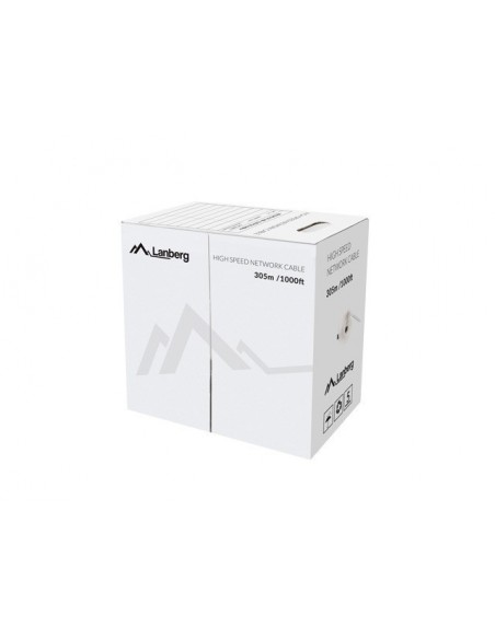 Lanberg LCU5-12CU-0305-Y cable de red Amarillo 305 m Cat5e U UTP (UTP)