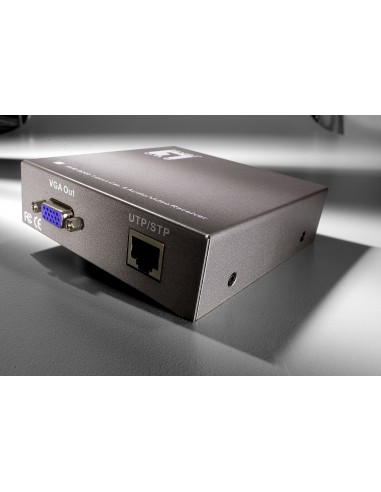 LevelOne AVE-9200 extensor audio video Receptor AV Negro