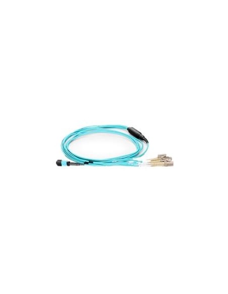 HPE K2Q47A cable de fibra optica 15 m MPO 4xLC OM4 Azul