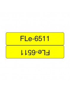 Brother FLE6511 cinta para impresora de etiquetas Negro sobre amarillo 2