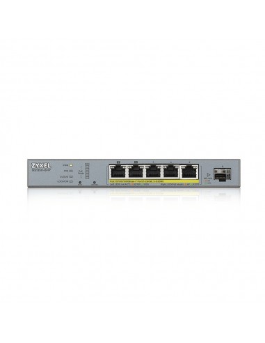 Zyxel GS1350-6HP-EU0101F switch Gestionado L2 Gigabit Ethernet (10 100 1000) Energía sobre Ethernet (PoE) Gris