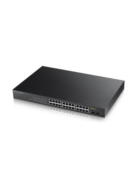 Zyxel GS1900-24HP Gestionado Gigabit Ethernet (10 100 1000) 1U Negro