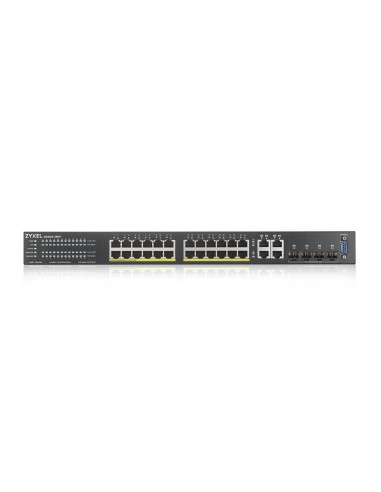 Zyxel GS2220-28HP-EU0101F switch Gestionado L2 Gigabit Ethernet (10 100 1000) Energía sobre Ethernet (PoE) Negro