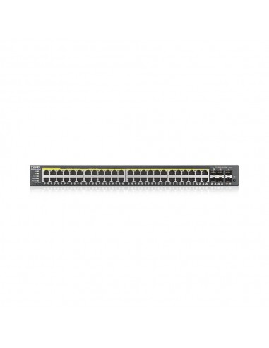 Zyxel GS2220-50HP-EU0101F switch Gestionado L2 Gigabit Ethernet (10 100 1000) Energía sobre Ethernet (PoE) Negro