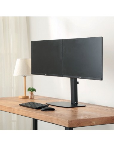 Ewent EW1538 soporte para monitor 68,6 cm (27") Negro Escritorio