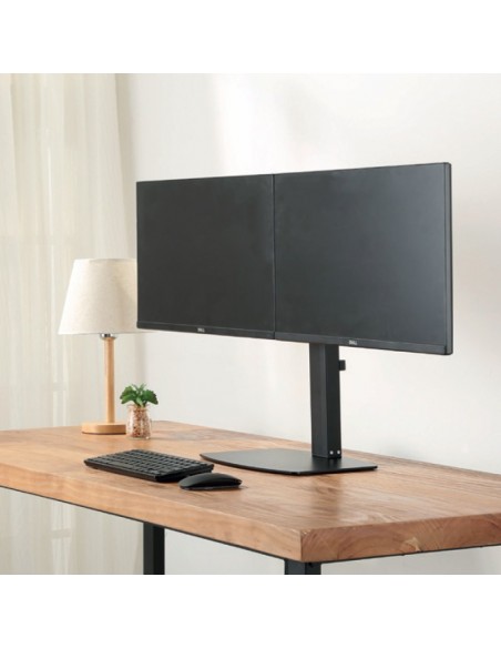 Ewent EW1538 soporte para monitor 68,6 cm (27") Negro Escritorio