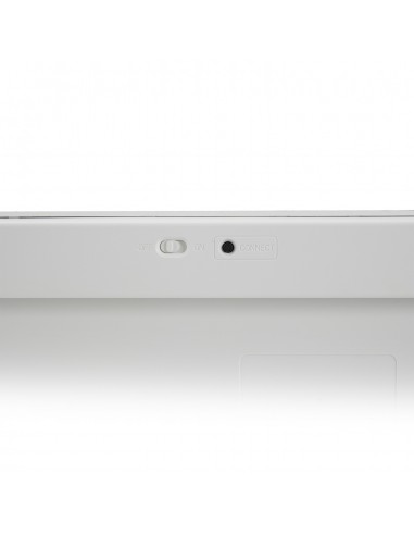 Ewent EW3161 teclado Bluetooth QWERTY Español Plata, Blanco