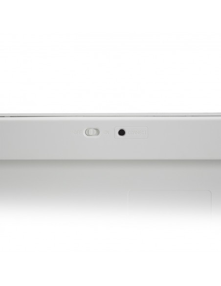 Ewent EW3161 teclado Bluetooth QWERTY Español Plata, Blanco