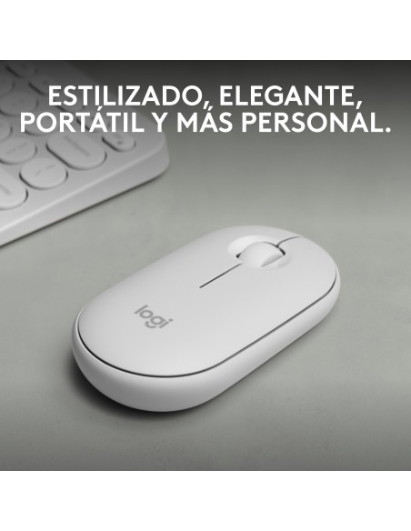Logitech Pebble 2 M350s ratón Ambidextro RF Wireless + Bluetooth Óptico 4000 DPI