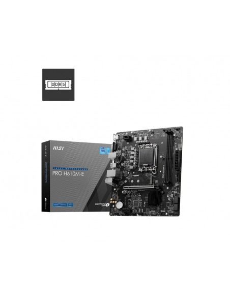MSI PRO H610M-E placa base Intel H610 LGA 1700 micro ATX MSI PRO H610M-E placa base Intel H610 LGA 1700 micro ATX