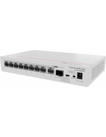 Huawei CloudEngine S110-8P2ST Energía sobre Ethernet (PoE) Gris
