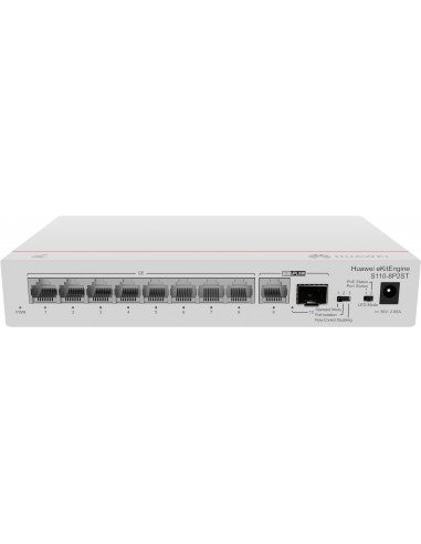 Huawei CloudEngine S110-8P2ST Energía sobre Ethernet (PoE) Gris