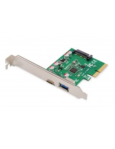 Digitus Tarjeta PCIe, USB Type-C™ + USB-A