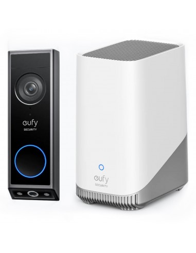 Eufy Security Video Doorbell E340, cámara doble con sistema de control de entregas, 2K Full HD y visión nocturna a color, por