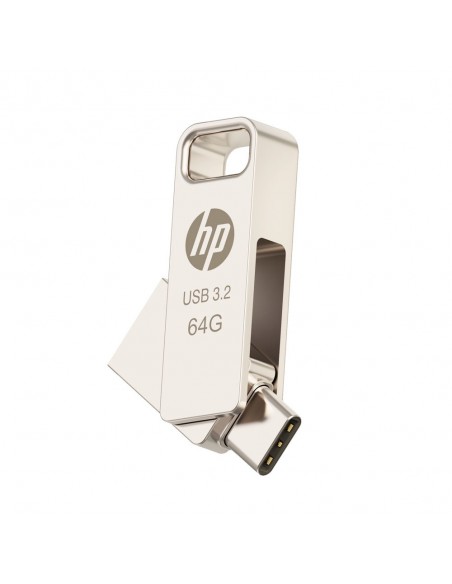 PNY HPFD206C-64 unidad flash USB 64 GB USB Type-A   USB Type-C 3.2 Gen 2 (3.1 Gen 2) Plata