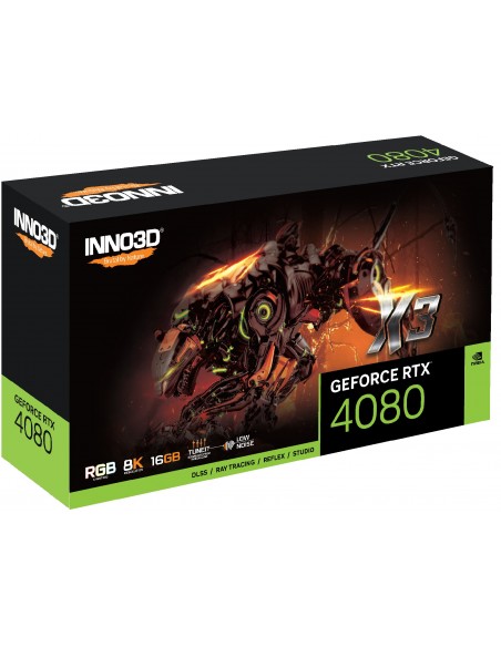 Inno3D GeForce RTX 4080 X3 NVIDIA 16 GB GDDR6X