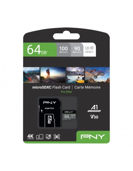 PNY PRO Elite 64 GB MicroSDXC UHS-I Clase 10