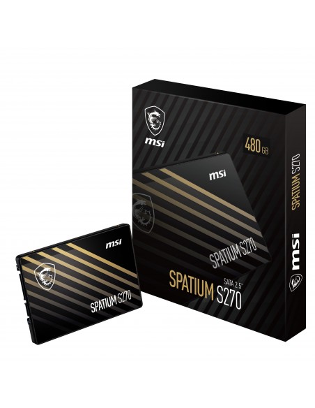 MSI SPATIUM S270 SATA 2.5 480GB unidad de estado sólido 2.5" Serial ATA III 3D NAND