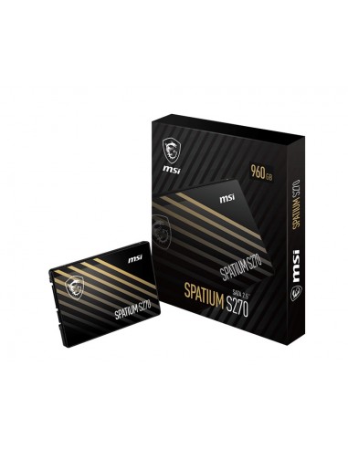 MSI SPATIUM S270 SATA 2.5 960GB unidad de estado sólido 2.5" Serial ATA III 3D NAND